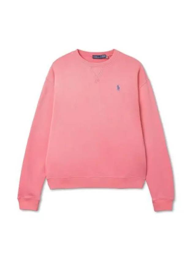 W Fleece Crew Neck Pullover Pink - POLO RALPH LAUREN - BALAAN 1