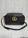 GG Marmont Matelasse Small Chain Shoulder Bag Black - GUCCI - BALAAN 3