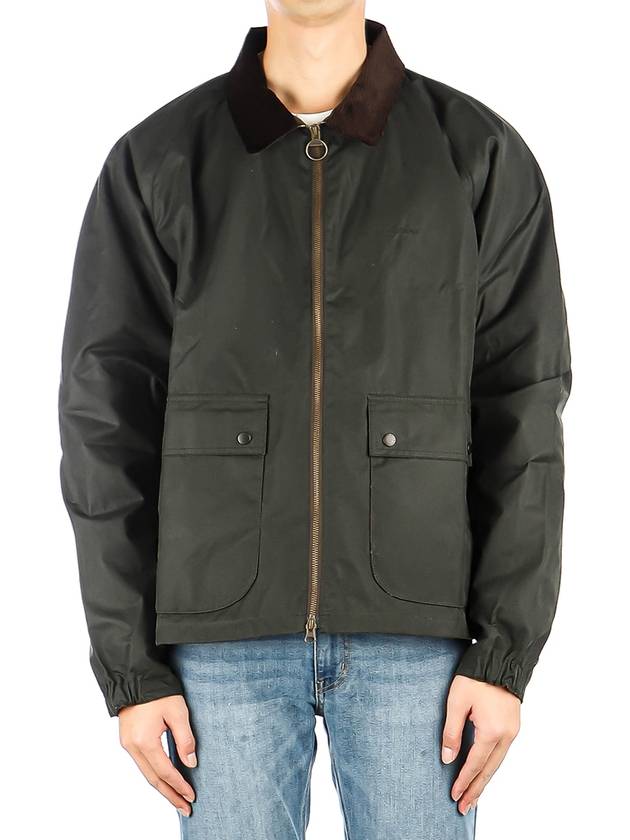 Men's Wax Dom Jacket Dark Green - BARBOUR - BALAAN 2