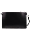 Men's Logo Patch Leather Clutch Bag Black - MONTBLANC - BALAAN 3