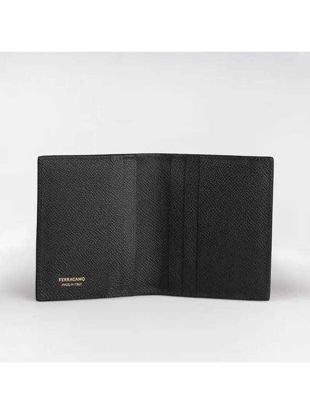 Gancini Credit Card Wallet Black - SALVATORE FERRAGAMO - BALAAN 5