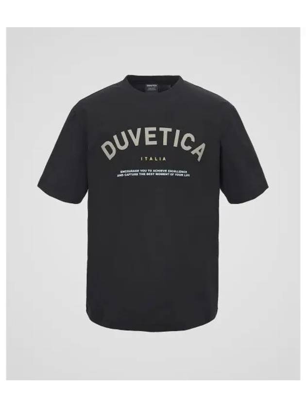 Hoe M Black Men s Short Sleeve T shirt - DUVETICA - BALAAN 1