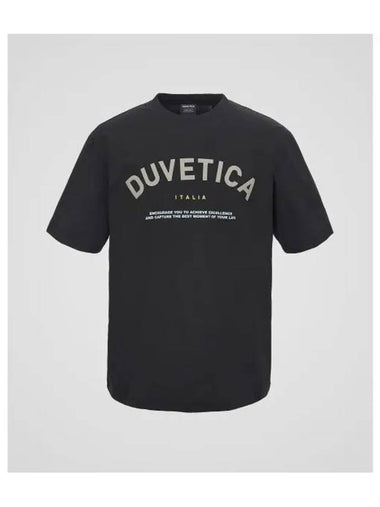 Reserve No 5 M Black Men s Short Sleeve T Shirt - DUVETICA - BALAAN 1