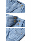 Women's Blue Slim Biker 5145 C3010 - BALMAIN - BALAAN 5