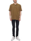 Bold Fox Head Patch Comfort Polo Shirt Khaki Green - MAISON KITSUNE - BALAAN 4