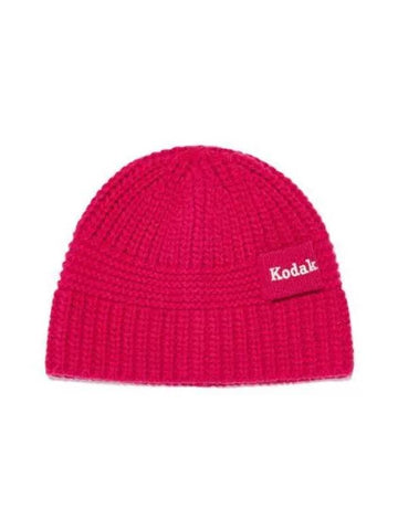 KODAK Apparel Lettering Knit Bucket Hat PINK - KODO - BALAAN 1