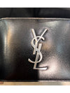 Monogram Money Clip Half Wallet Black - SAINT LAURENT - BALAAN 4