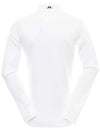 Tech Bridge Layer Half Zip Up Long Sleeve T-Shirt White - J.LINDEBERG - BALAAN 4