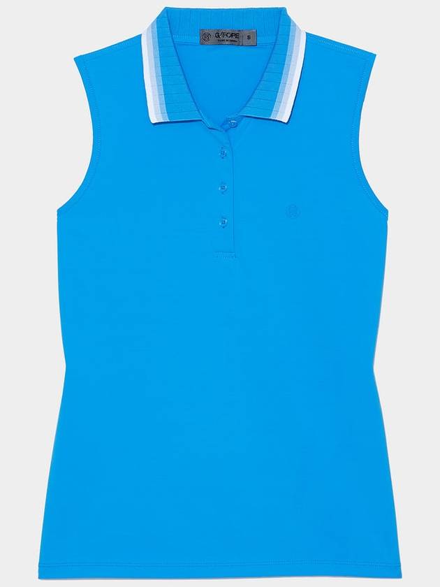 Women's Tech Nylon Polo Sleeveless Blue - G/FORE - BALAAN 2