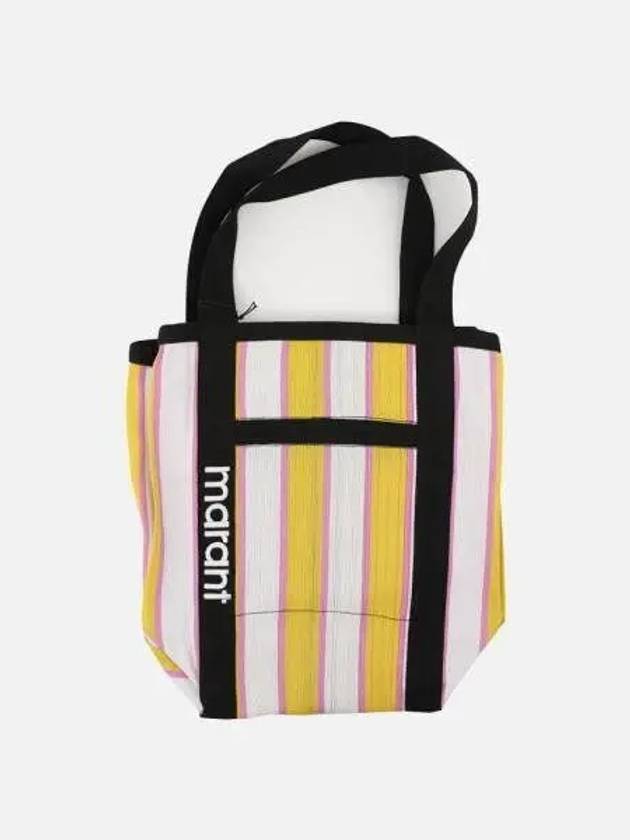 Darwen Striped Nylon Tote Bag Yellow - ISABEL MARANT - BALAAN 2