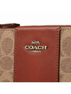 Small Wristlet Colorblock Signature Canvas Cluth Bag Tan - COACH - BALAAN 7