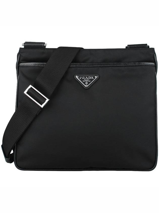 Pocono Saffiano Messenger Bag Black - PRADA - BALAAN 2