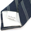 Navy polyester striped pattern tie - OSCAR DE LA RENTA - BALAAN 5