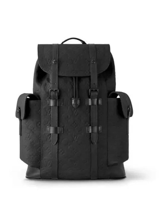 Christopher MM Monogram Taurillon Leather Backpack Black - LOUIS VUITTON - BALAAN 2