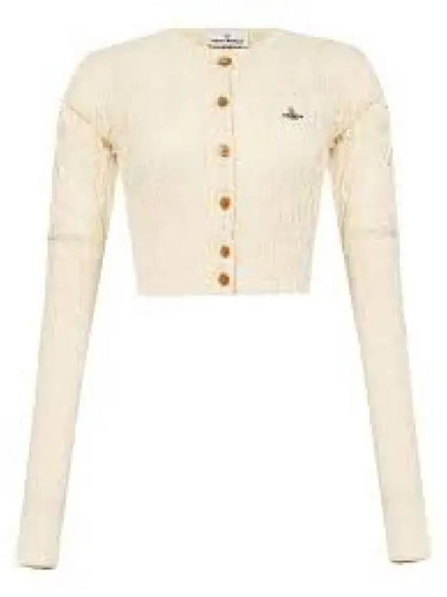 Samantha Cropped Cardigan Ivory - VIVIENNE WESTWOOD - BALAAN 2