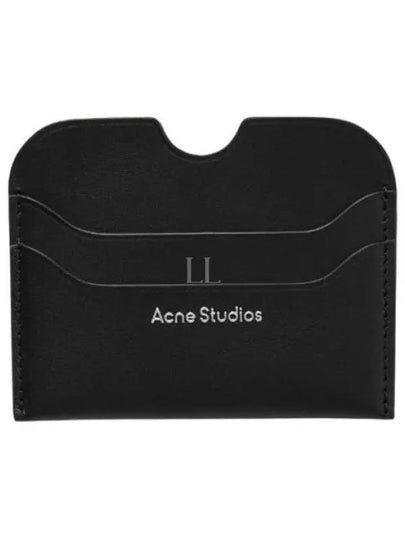 Silver Logo Card Wallet Black - ACNE STUDIOS - BALAAN 2