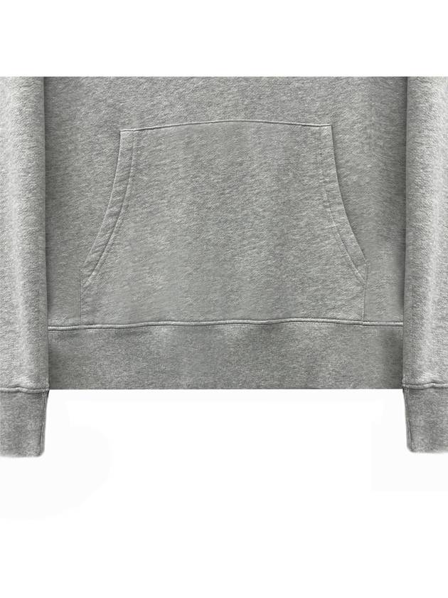 Chillax Fox Patch Classic Hoodie Grey Melange - MAISON KITSUNE - BALAAN 4