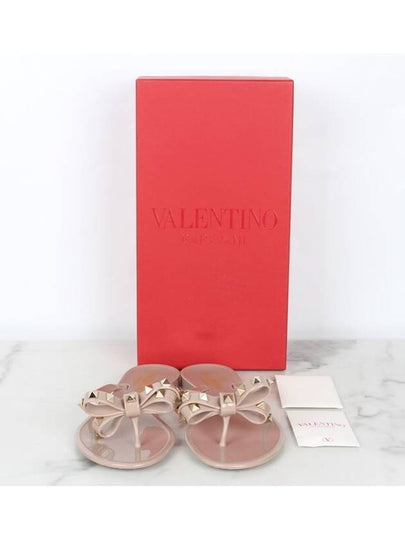 Rockstud ribbon flip flop slippers 37 240 - VALENTINO - BALAAN 2