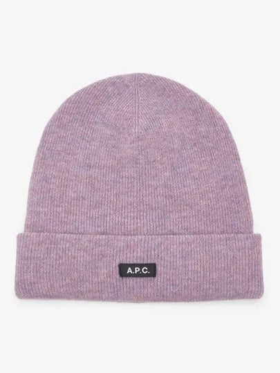 Autumn Wool Beanie Heather Mauve - A.P.C. - BALAAN 2