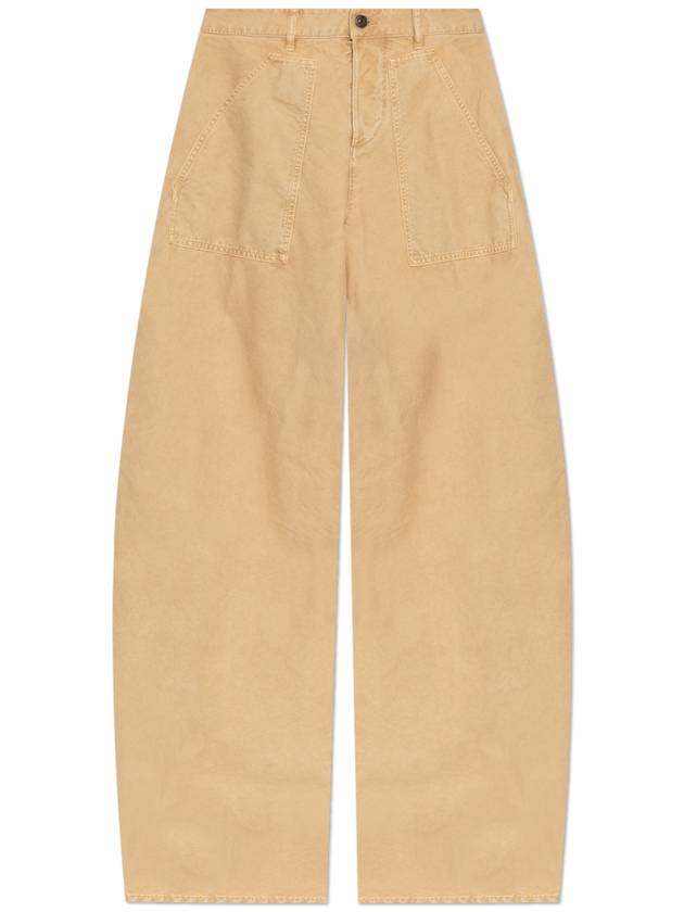 Dsquared2 Logo Trousers, Women's, Beige - DSQUARED2 - BALAAN 1