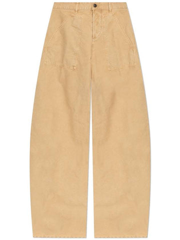 Dsquared2 Logo Trousers, Women's, Beige - DSQUARED2 - BALAAN 1