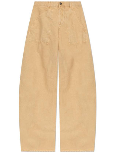 Dsquared2 Logo Trousers, Women's, Beige - DSQUARED2 - BALAAN 1