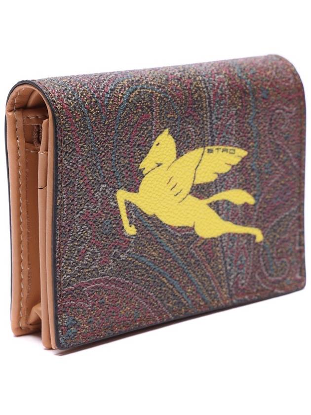 Paisley Pegasus Half Wallet Brown - ETRO - BALAAN 4