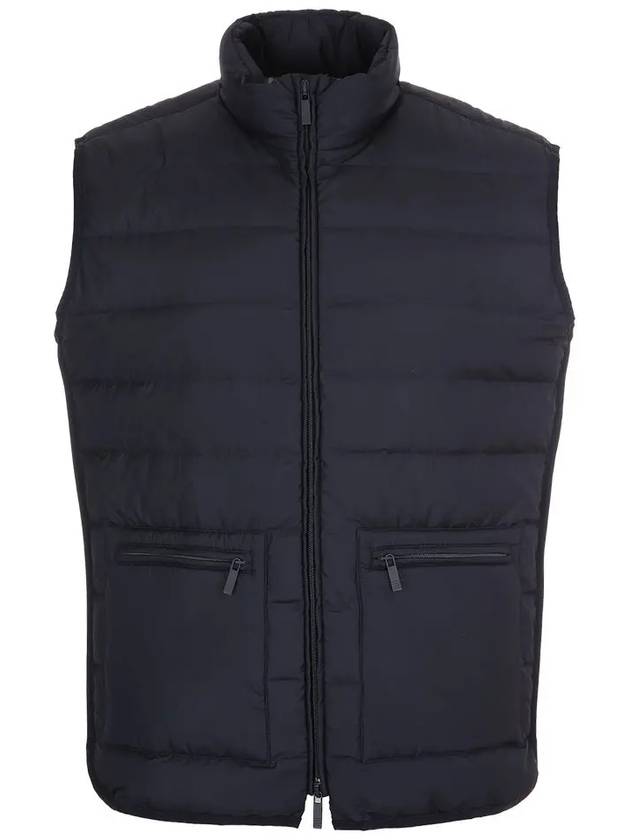 RWB Tab Zip-Up Pocket Vest Navy - THOM BROWNE - BALAAN 3