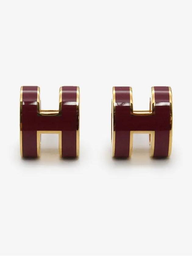 Pop-Ache Mini Earrings MINI POP H New Gold Rose Gold STK - HERMES - BALAAN 3