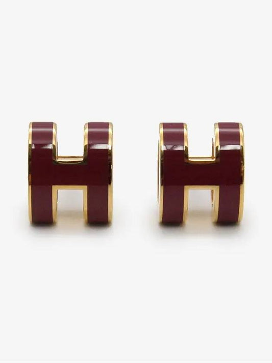 Pop H Mini Earrings Rose Gold - HERMES - BALAAN 2