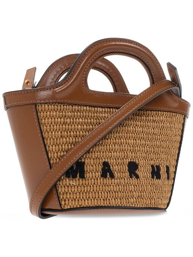 Rattan Micro Tropicalia Cross Bag Brown - MARNI - BALAAN 5