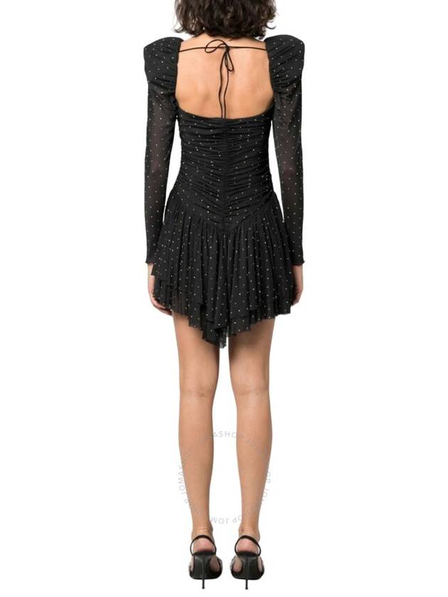 Rotate Rhinestone-Embellished Ruffle Mesh Mini Dress, Brand Size 34 (US Size 0) - ROTATE - BALAAN 2