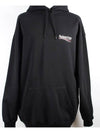 Wave Logo Hoodie Black M - BALENCIAGA - BALAAN 2