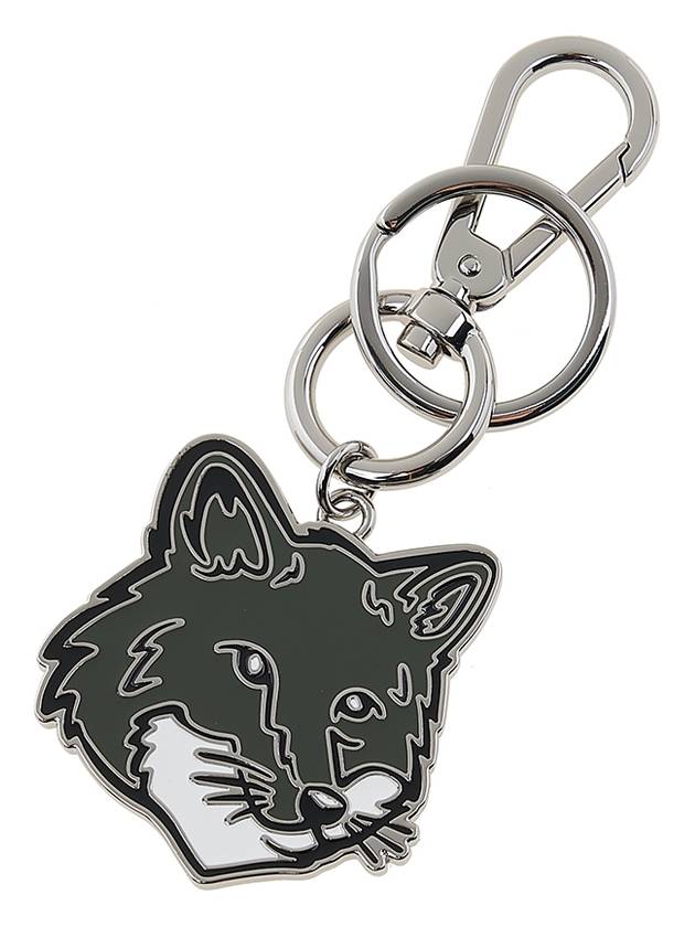 Bold Fox Head Metal Key Holder Khaki - MAISON KITSUNE - BALAAN 2