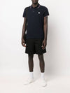 Small Logo Patch Short Sleeve Cotton Polo Shirt Navy - MONCLER - BALAAN 6