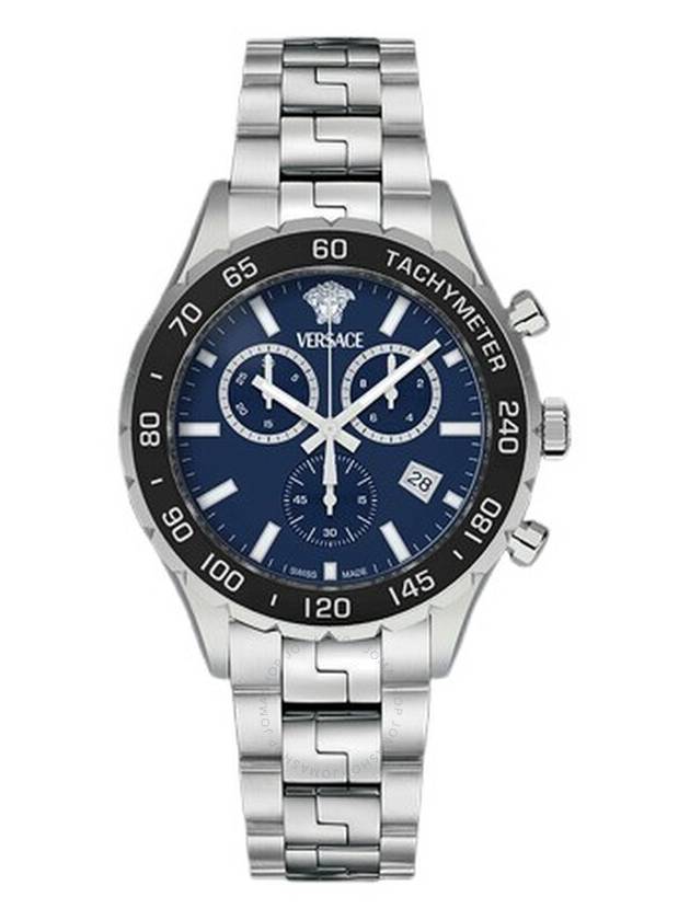 Versace Hellenyium Chronograph Quartz Blue Dial Men's Watch VEPCA0324 - VERSACE - BALAAN 1