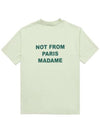 Drold Monsieur Slogan Short Sleeve T Shirt TS101 CO002 LGN - DROLE DE MONSIEUR - BALAAN 2