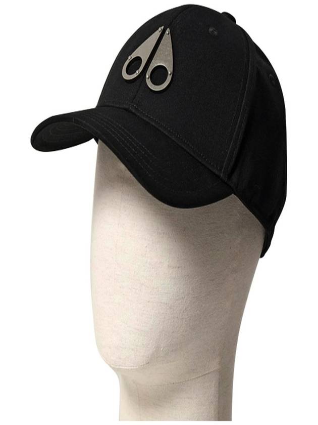 Metal Logo Icon Ball Cap Black Silver - MOOSE KNUCKLES - BALAAN 6