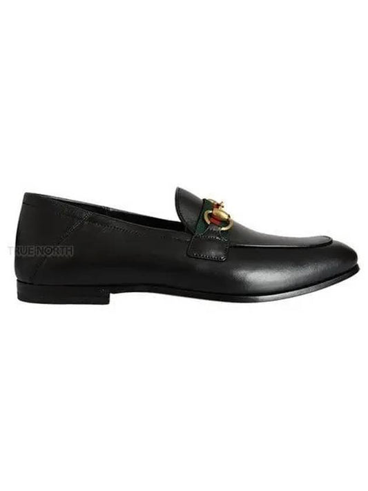 Horsebit Leather Loafers Black - GUCCI - BALAAN 2