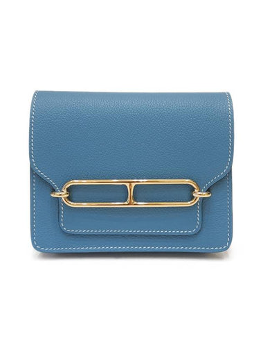 Women's Lulis Slim Belt Bag New Blue Jeans H082053CP - HERMES - BALAAN 1