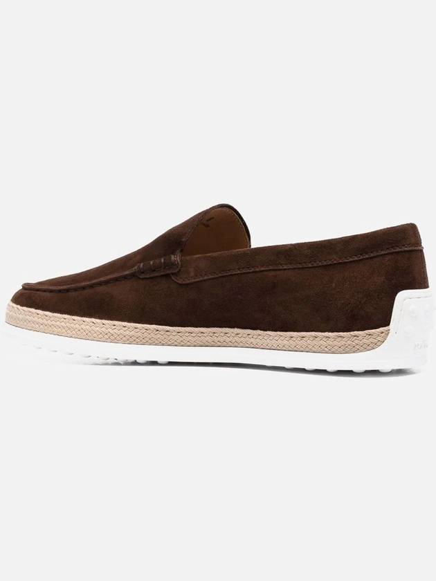 Men's Suede Slip-On Loafers Mocha - TOD'S - BALAAN 3