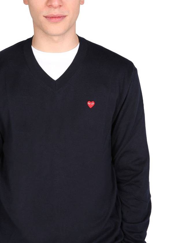 Comme Des Garçons Play Logo Patch Jersey - COMME DES GARCONS PLAY - BALAAN 3