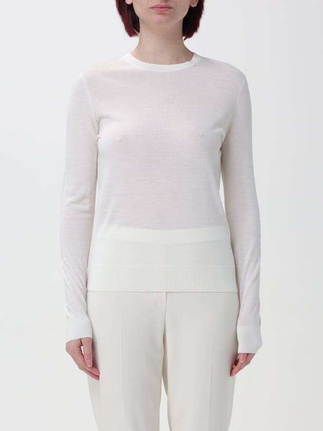 Regal Wool Crew Neck Knit Top New Ivory - THEORY - BALAAN 2