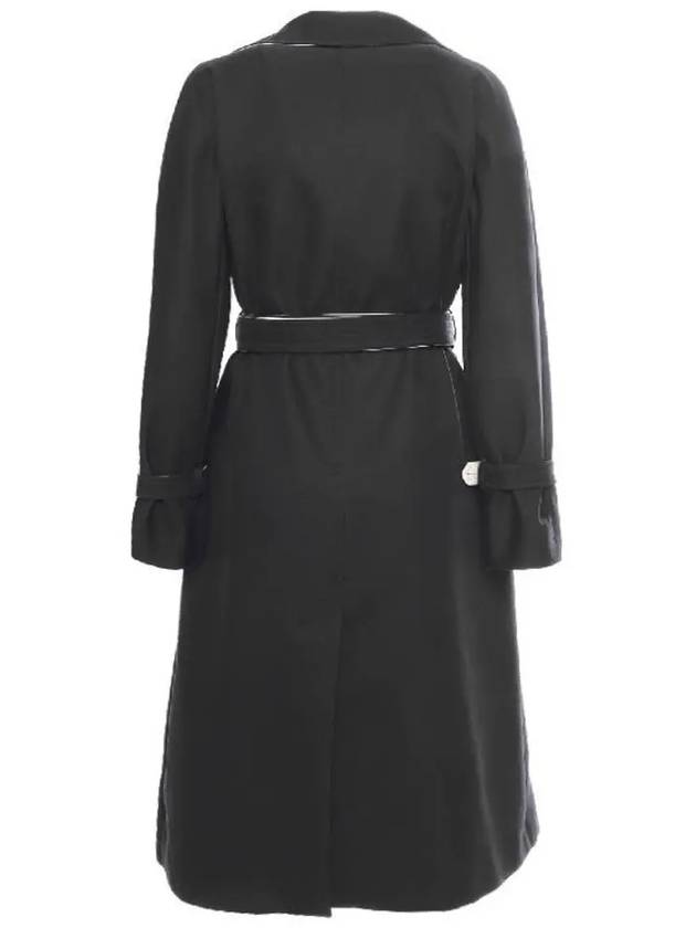 MAGGIO Belted Trench Coat Black 2360210237 003 - MAX MARA - BALAAN 2