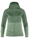 Women's Abisko Trail Fleece Zip Up Hoodie Patina Green - FJALL RAVEN - BALAAN 1