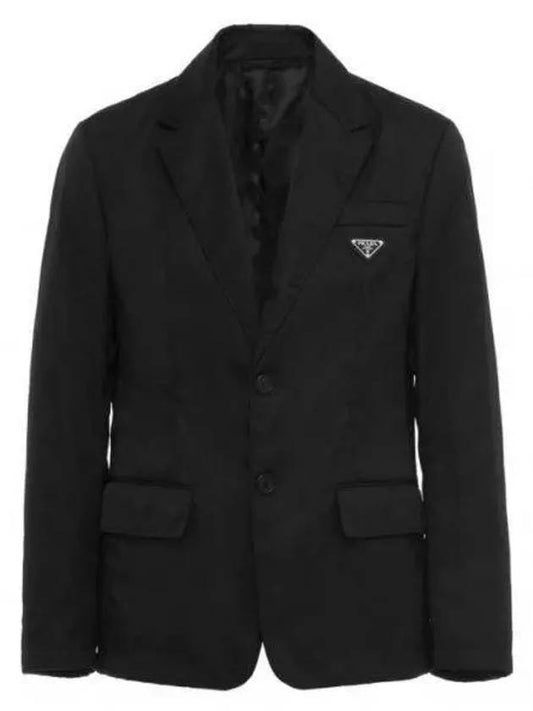 SD099 1WQ8 F0002 Re-Nylon Single Breasted Jacket - PRADA - BALAAN.