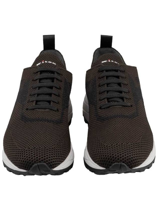 low top sneakers brown black - KITON - BALAAN 4