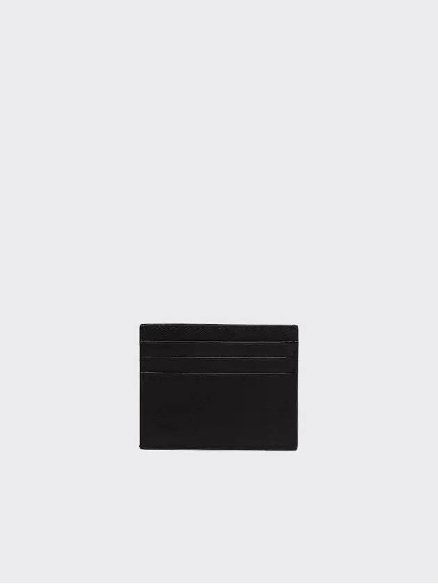 Saffiano Leather Card Wallet Black - PRADA - BALAAN 4