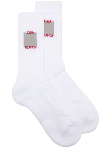 CASABLANCA UNISEX PRINTED BASKETBALL SOCKS - CASABLANCA - BALAAN 1