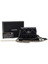 Chanel AP2163 Black Gold CC Camellia Chain Mini WOC Cross Bag 31st - CHANEL - BALAAN 2